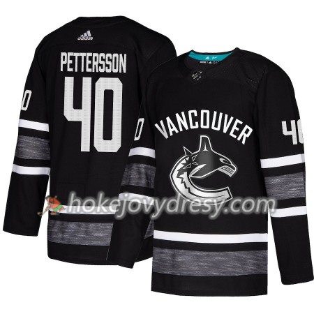 Pánské Hokejový Dres Vancouver Canucks Elias Pettersson 40 Černá 2019 NHL All-Star Adidas Authentic
